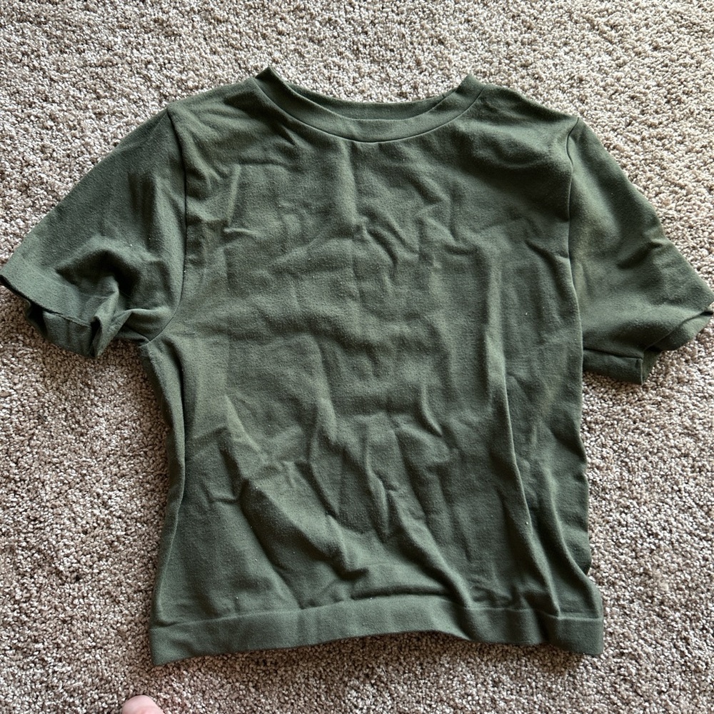 Green Stretchy Cropped t shirt target